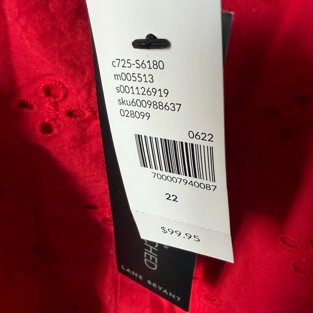 Lane Bryant Vibrant Red Midi Dress - Picture 4 of 4